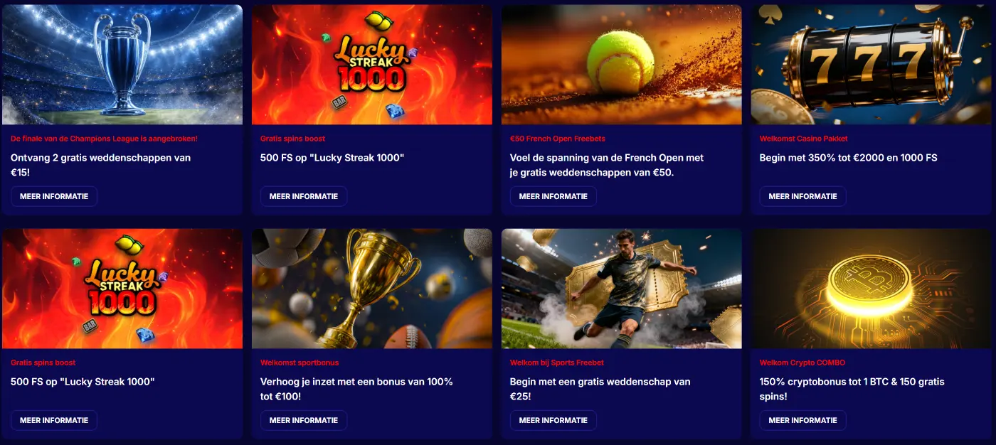 GladiatorsBet Casino Promoties